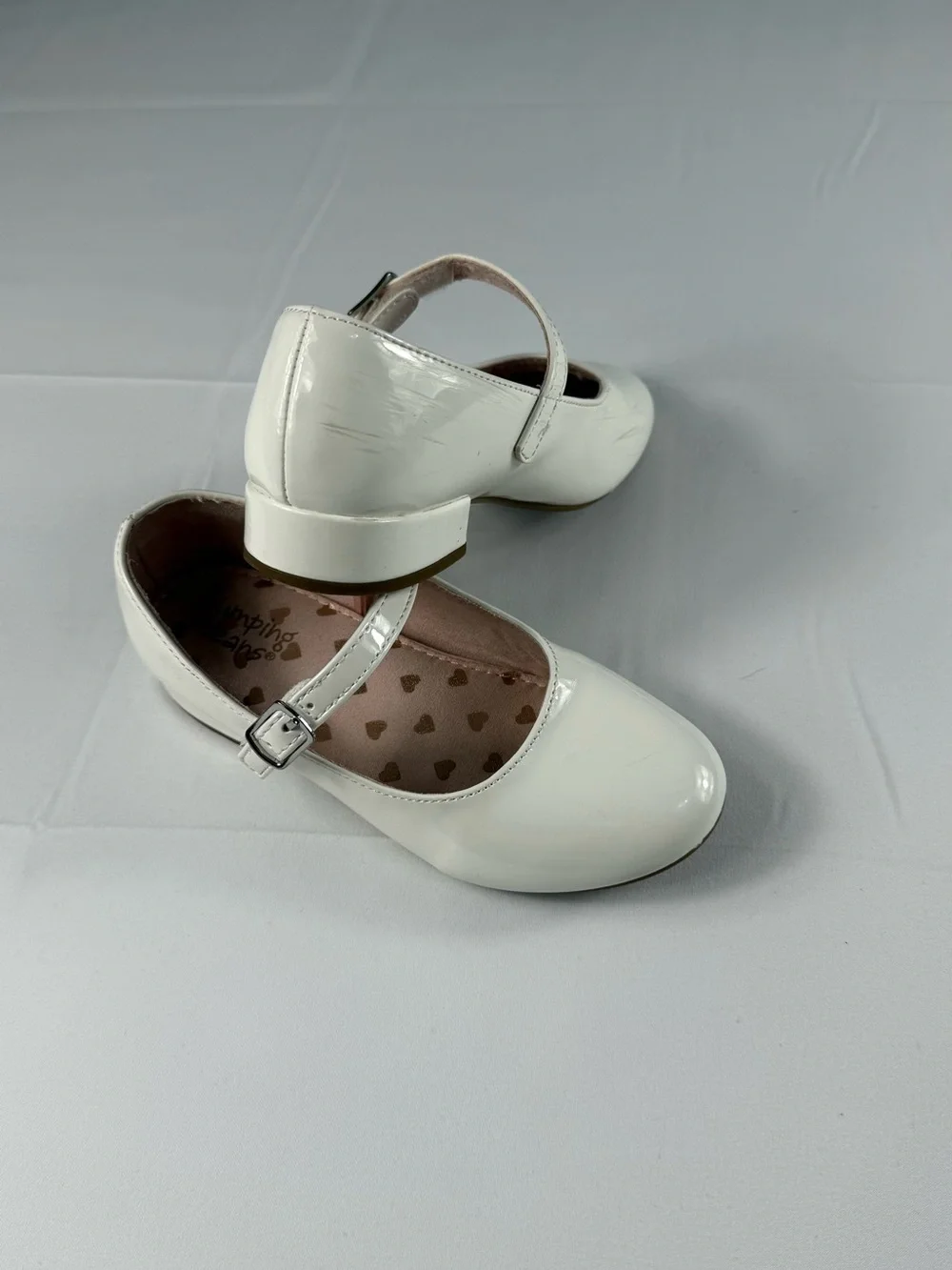 jumping beans White Patent Mary Jane Dress Shoes for Kids